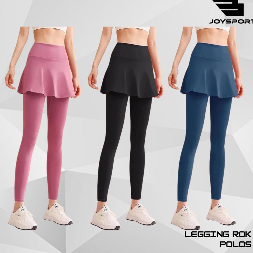 Rok Leging High Waist Import Wanita Kekinian Rok Celana Warna Hitam  Nevy Ungu Pink Dusty