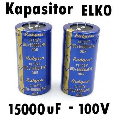 KAPASITOR ELCO 15.000UF/100V ( 15,000 MIKRO / 100 VOLT / CAPACITOR ELKO 15000 MICRO / 100VOLT / 15.0