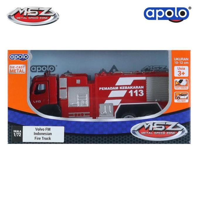 Agata Toys Official | Apolo MSZ - Diecast Car 1:43  Volvo FM Indonesian Fire Truck ( VOLVO Official 