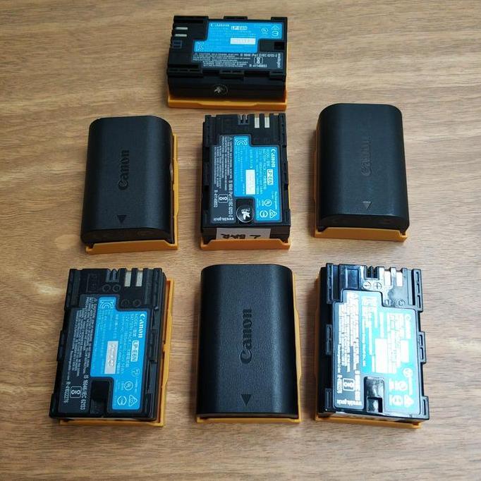 Baterai Canon LPE6N Batre Battery Bekas ORI EOSR 5Div Non LP-E6N 70D Happyshopping