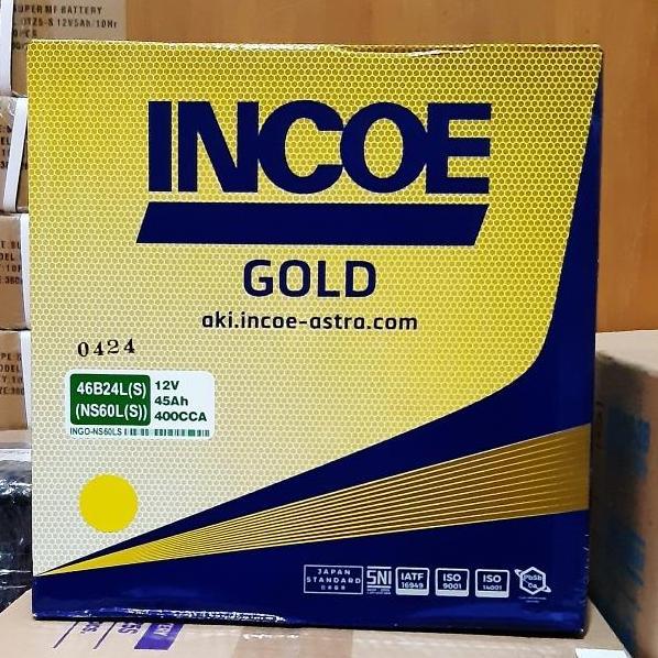 * AKI MOBIL TOYOTA KIJANG INNOVA INCOE GOLD NS60LS AKI BASAH *