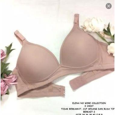 Pilihan - Bra Fashion Busa Tipis & Tanpa Kawat Cup B Elena 24027B / Bra Wanita Basic Cup Medium Elen