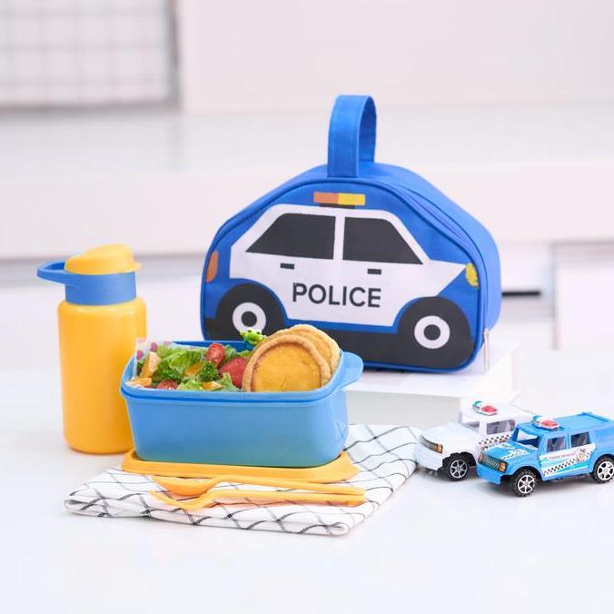 [COD] [BTS] MODERNO Lunch Fit Box with Police Bag Set of 4 Pcs (Kotak Makan / Tempat Bekal dengan Se