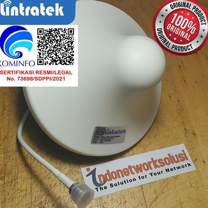 // Antena Omni Jamur Ceilling Indoor U/ Repeater 2G 3G 4G Lintratek Ori //