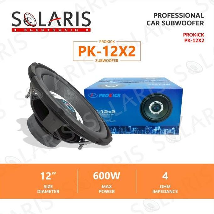 Promo Subwoofer 12 Inch 600W Double Magnet Double Coil Prokick PK-12X2 Car Diskon
