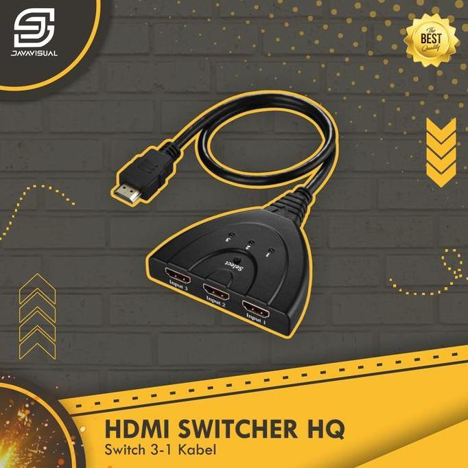 HDMI SWITCHER 3 Port Full 1080P Hdmi Switcher- HDMI Splitter- Hdmi Sel