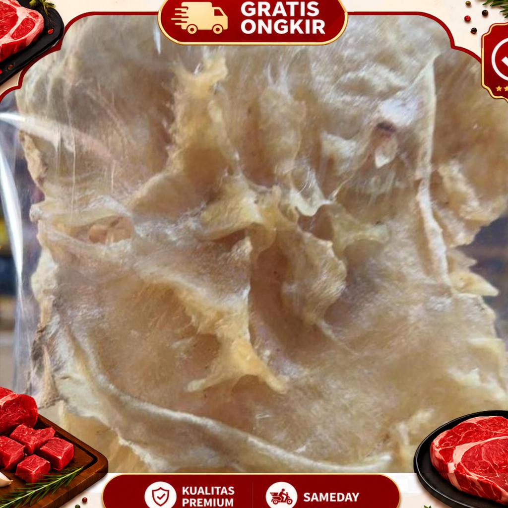 Hipio Perut Ikan/ Gelembung Ikan/ Bellyfish Mentah (Katak) 100Gr