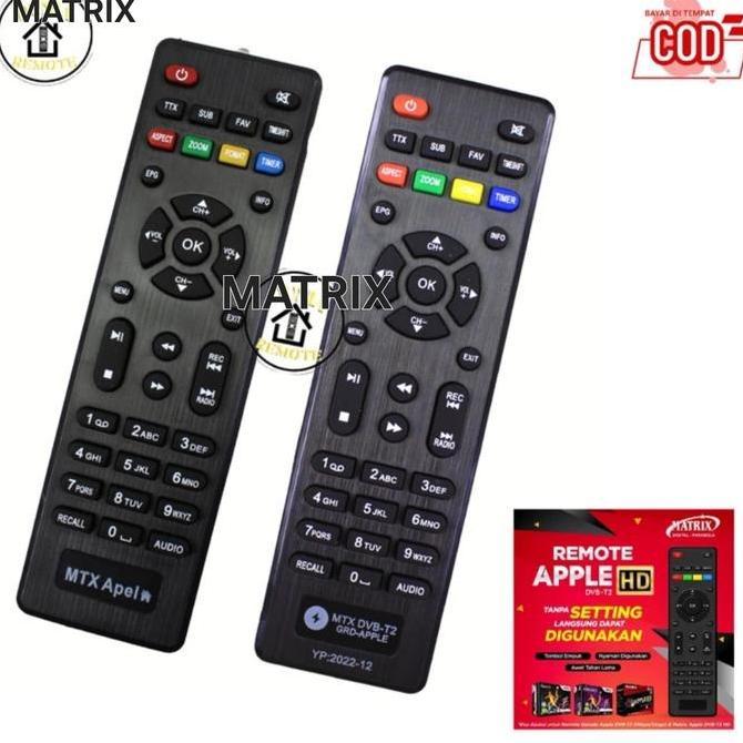 HIMAX MATRIX REMOTE STB SET TOP BOX APPLE MATRIK GARUDA KUNING COCOK SEMUA STB MATRIX DENGAN DUS KUN