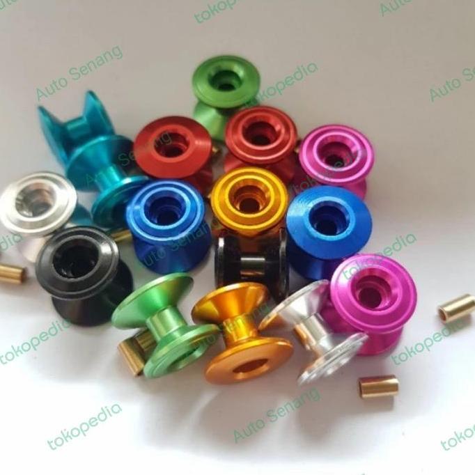 Rep roller double aluminium ringless 13-12MM kosongan 15398/95231 Tamiya