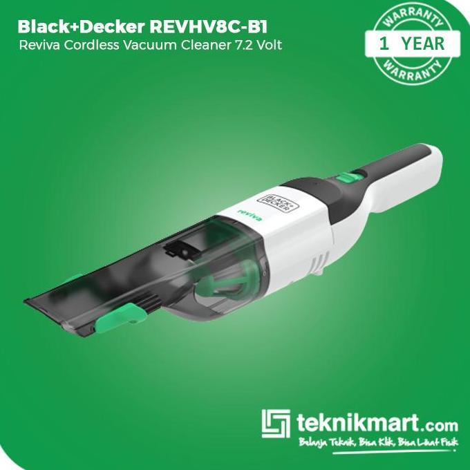 Black+Decker Reviva Hand Vacuum Cleaner Cordless 8V (REVHV8C-B1)