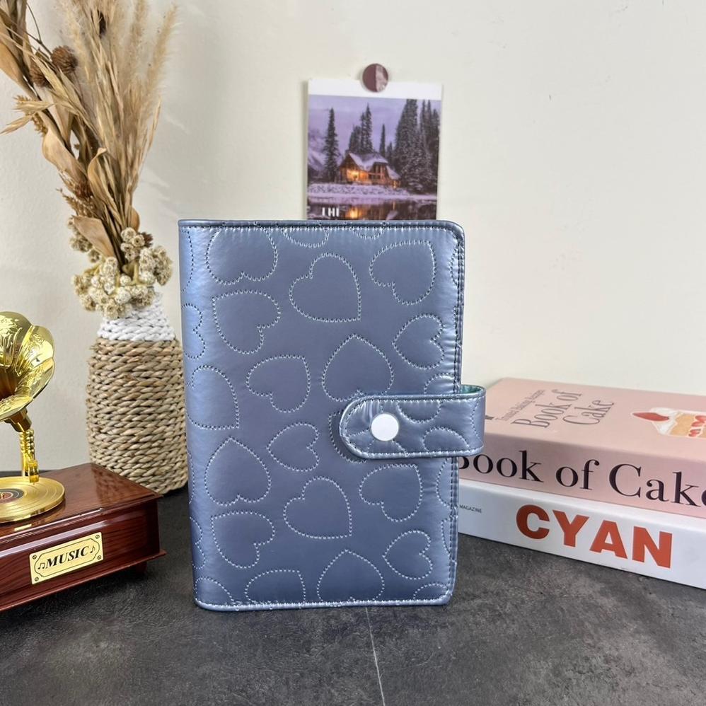 BIG PROMO Binder A6 Love Shaped Quilted Model Organizer binder a6