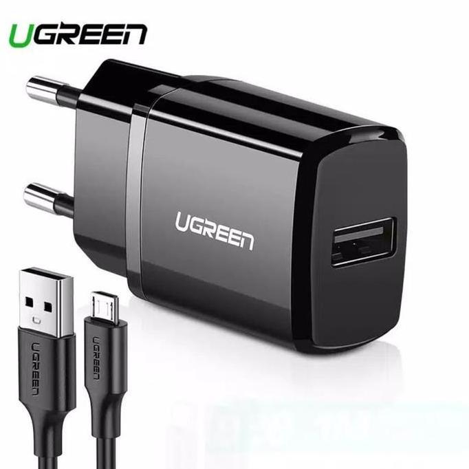 Ugreen Charger 2.1 A Bonus Kabel Ugreen Micro Usb 100 cm Original