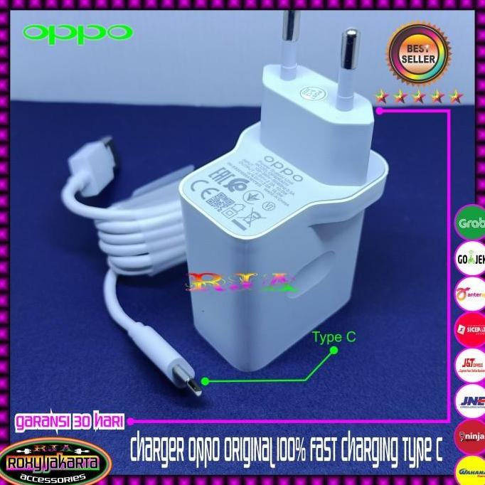 Charger Oppo A52 A54 A92 Original Fast Charging Type C