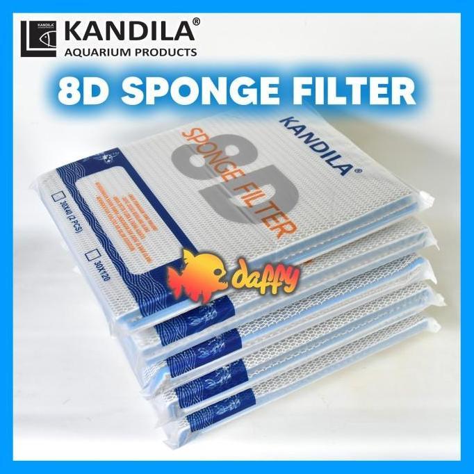 Kandila Sponge Filter 8D Honeycomb Filter akuarium kolam
