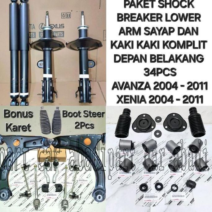 MANGONAQ Full Komplit ShockBreaker Shock Breaker Lower Arm Sayap Depan Belakang Support Shock Avanza