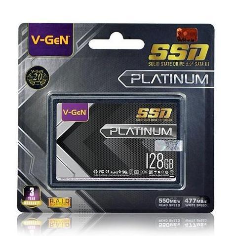 Mysave- Paket Ssd Caddy Slot 9.5Mm-12.7Mm Ssd 128Gb V-Gen Platinum Rescue Sata 3 Dvd Slot To Sdd Slo