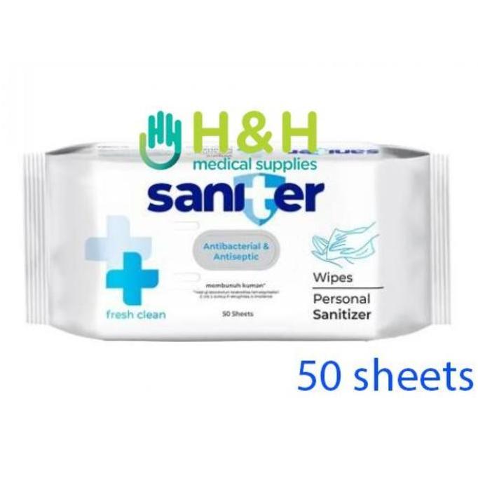 Babyplus- Tissue Basah Saniter / Saniter Antibacterial Wipes /Tissue Desinfektan