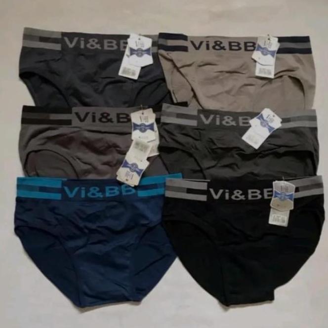 DY49 - ( Isi 6 / 3 Pcs ) Celana Dala Pria Segitiga VI BB Seamles Rajut / CD Premium Pria Dewasa Baha