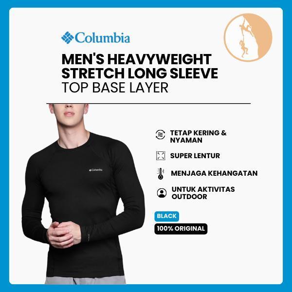 BEBAS ONGKIR - Kaos Dalam Pria Lengan Panjang Thermal - Columbia Men's Heavyweight Stretch Long Slee