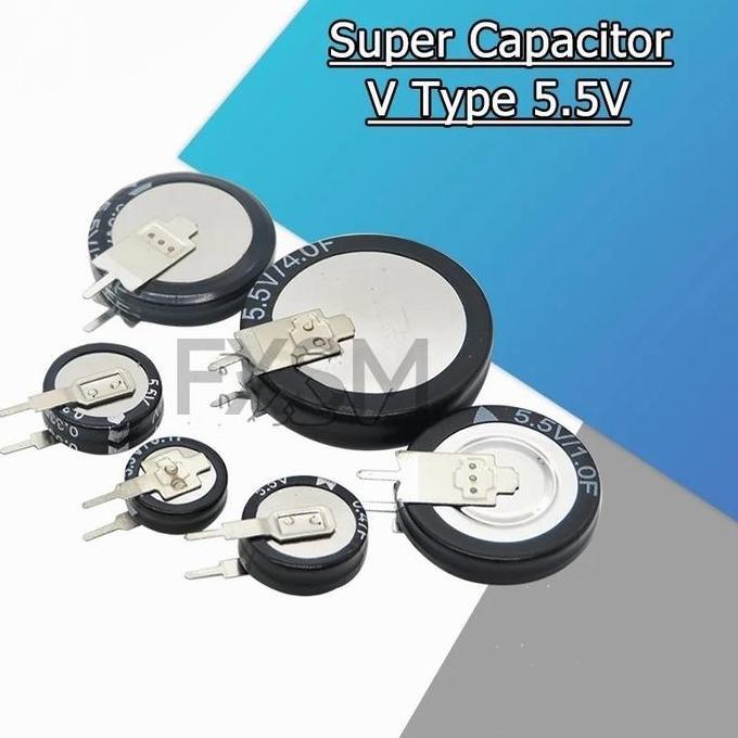 Super Capacitor V Style Vertical Double Layer Super Capacitor Kapasitor Murah