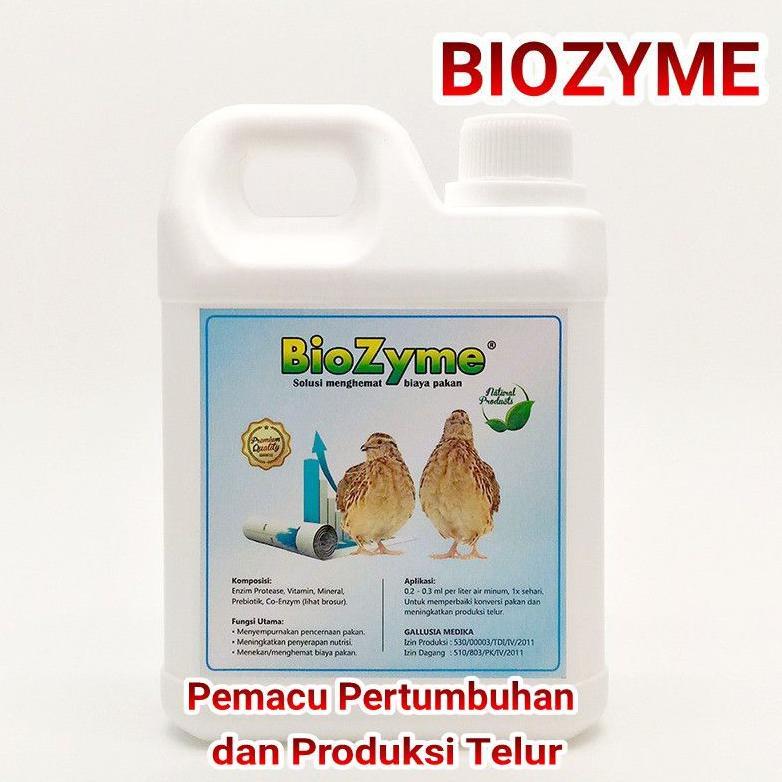 Ready Stok TERBARU TERBAIK Pemacu Pertumbuhan dan Produksi Telur Ternak Puyuh BIOZYME