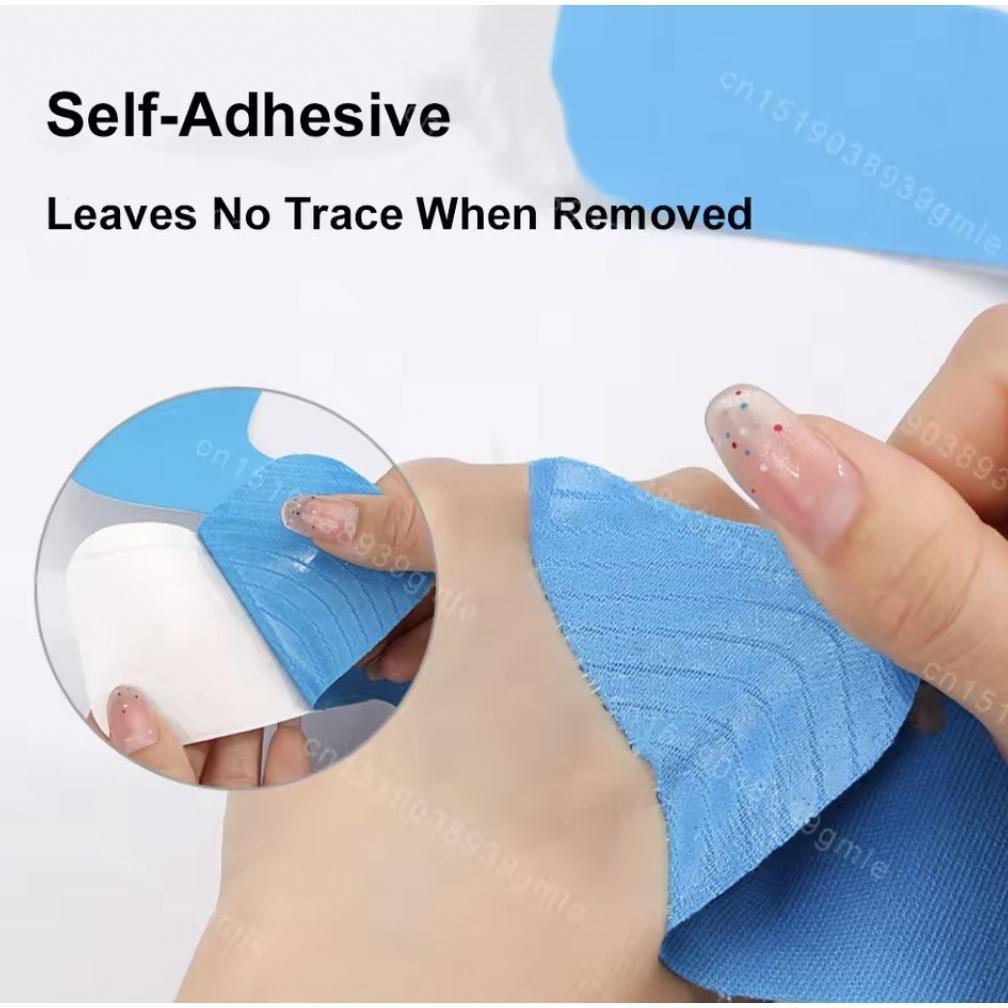 5pcs Kinesiology Tape Perban ankle untuk Pergelangan Kaki, Plester Atletik Bernapas, Strip Olahraga 