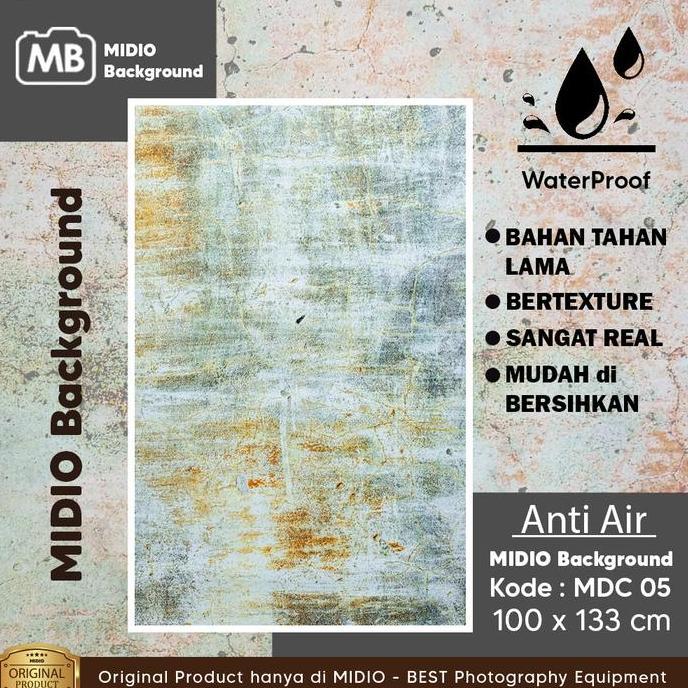 Studio- Background Foto 3D Terproof Midio Motif Semen 3D Ukuran 133X100