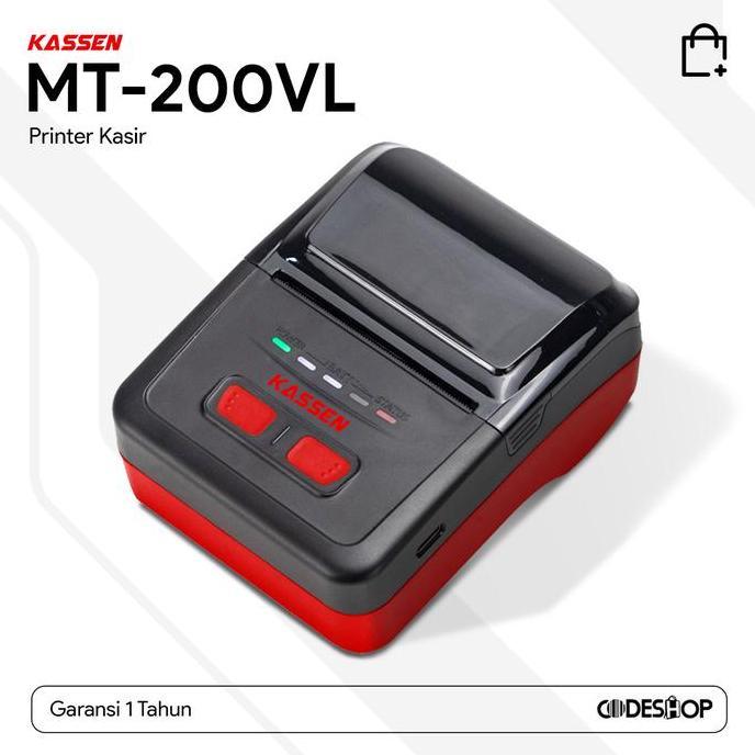 KASSEN MT200VL- BLUETOOTH PRINTER THERMAL 58MM KASSEN MT-200VL