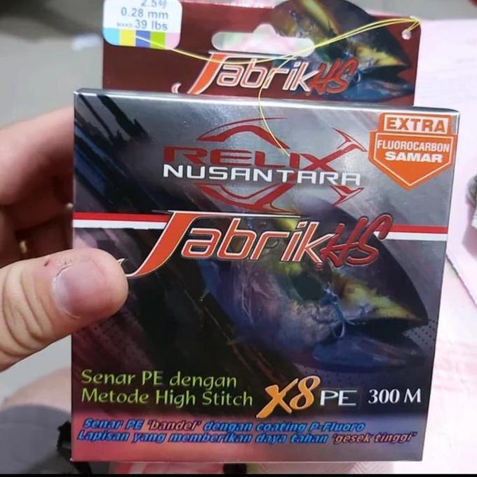 senar braid pe jabrik 300m pe 2.5 39lb 0.28 mm Diskon