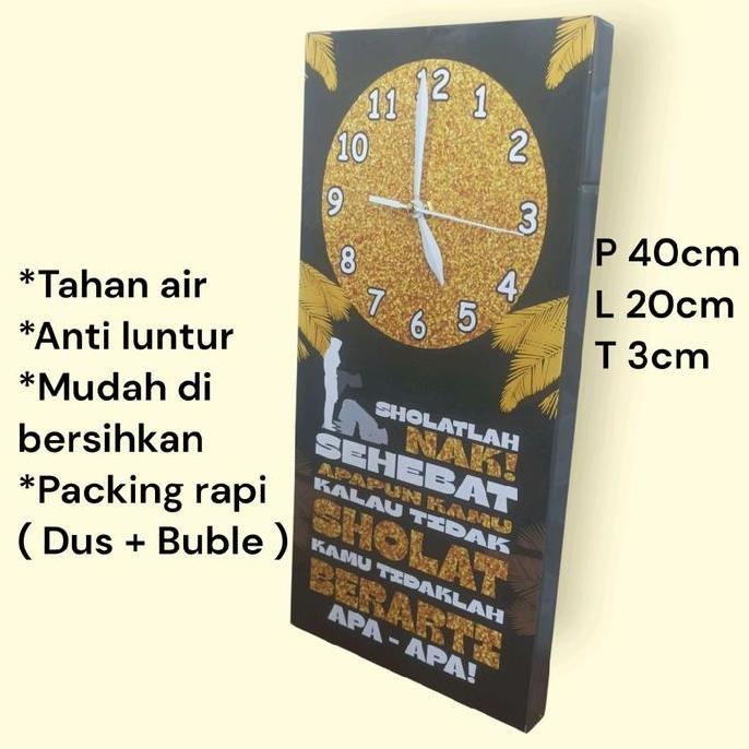 Rao- Jam Dinding Diy Islami Panduan Anak Untuk Sholat Mesin