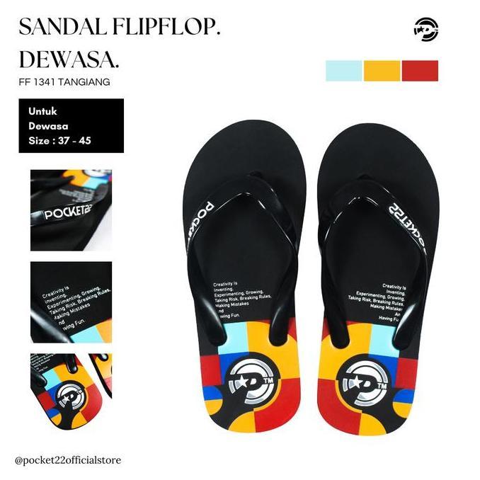 Shoesmen- Pocket22 Sendal Motif Ff 1341 Tangiang - Sandal Terbaru, Tampilan Menarik, Empuk Dan Nyama