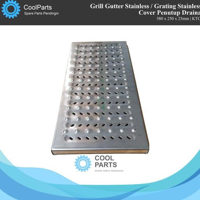 Grill Gutter Stainless Grating Stainless Cover Penutup Drainase