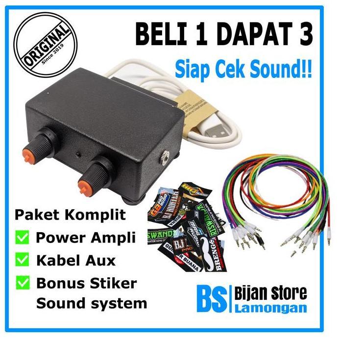 Power Audio Amplifier Ampli Mini Paket Lengkap Siap Cek Sound Miniatur Ampli