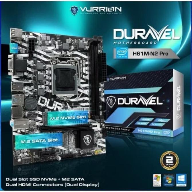 Motherboard Vurrion DURAVEL H61 LGA 1155 DDR3 Diskon