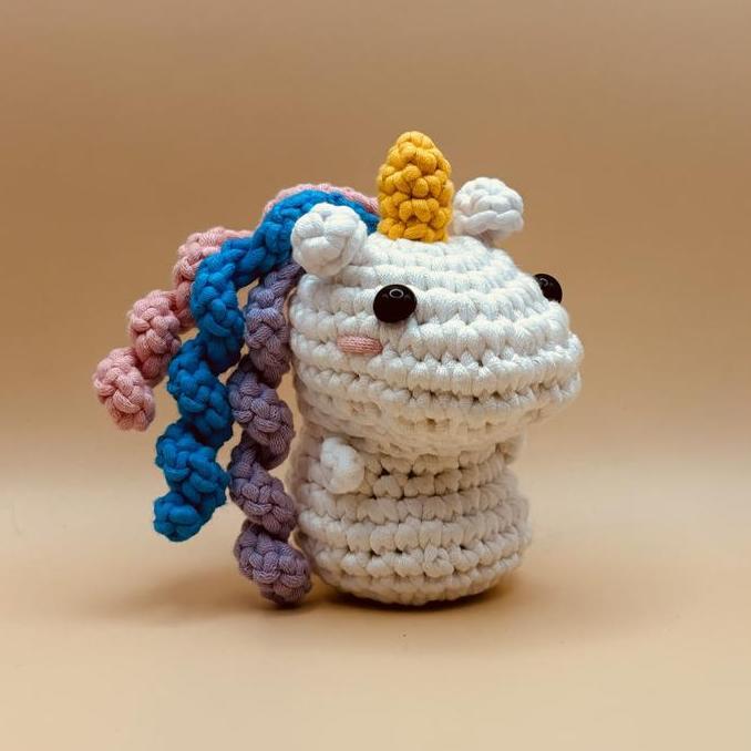 DIY Crochet Kit Amigurumi - Dreamy The Unicorn - Rajut Boneka Pemula