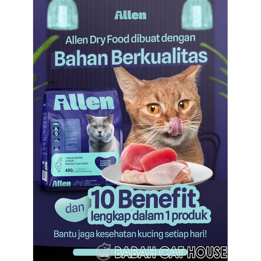 Cat- Allen Cat Food Halal 400G Makanan Kucing Alshad Ahmad Rasa Tuna Chicken Untuk Adult