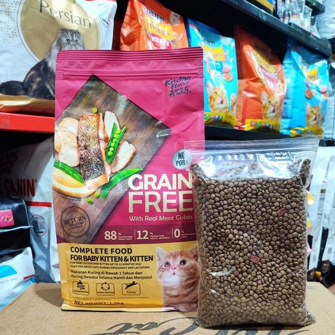 Cat- Kitchen Flavour Beauty Repack 1Kg / Makanan Kucing Kf Kitchen Flavour