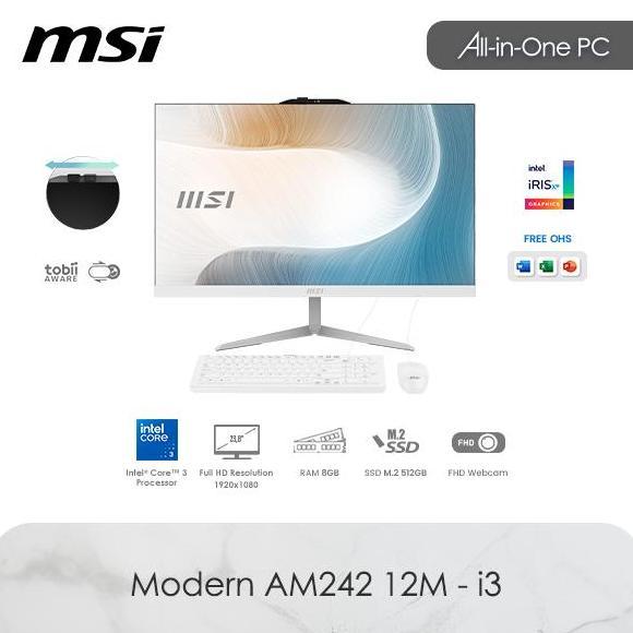 DILLAMENSELC - MSI ALL IN ON MODERN AM242 12M I3-1215U AIO DESKTOP PC