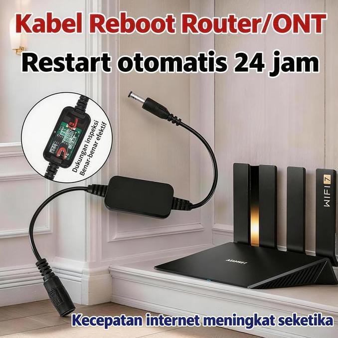 Router kabel restart otomatis wifi 24-hour reboot pengatur waktu penguat sinyall ruter wifi jarak ja