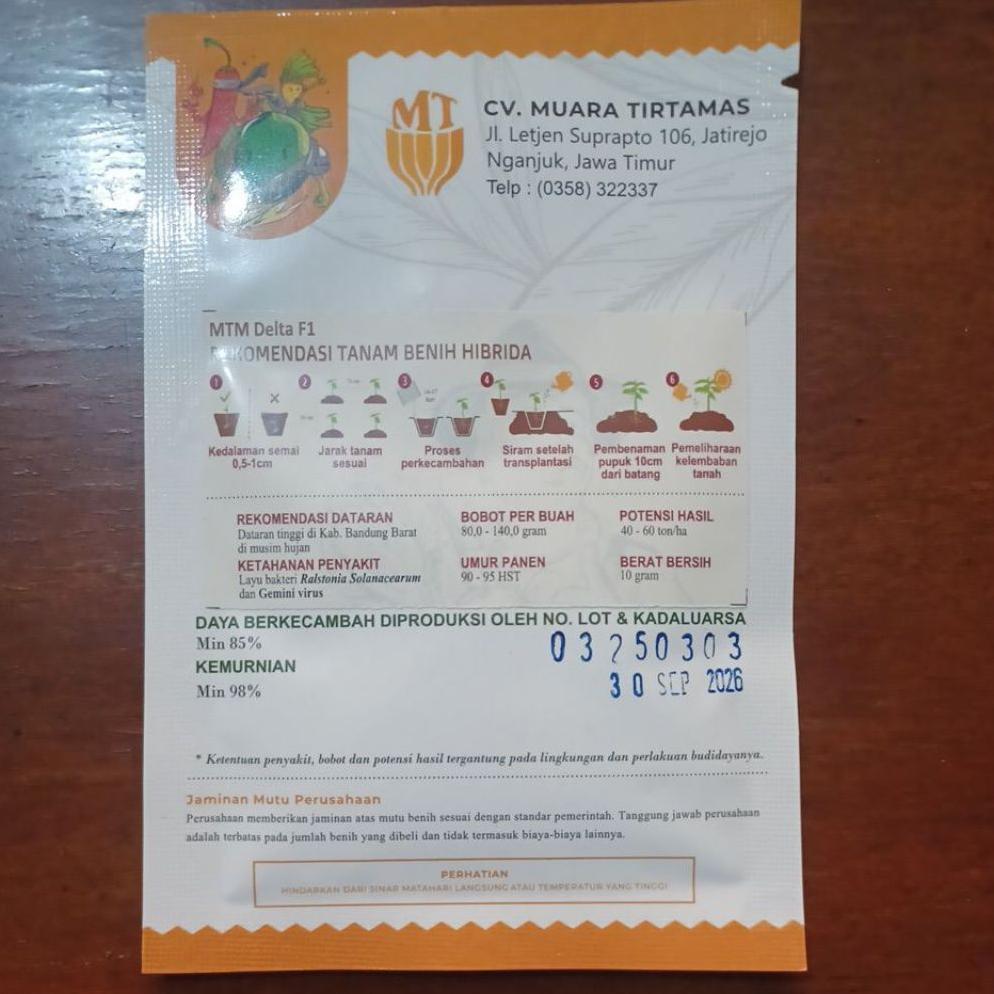 Promo Benih Bibit Tomat Mtm Delta F1 10 Gr Siapkirim Ya