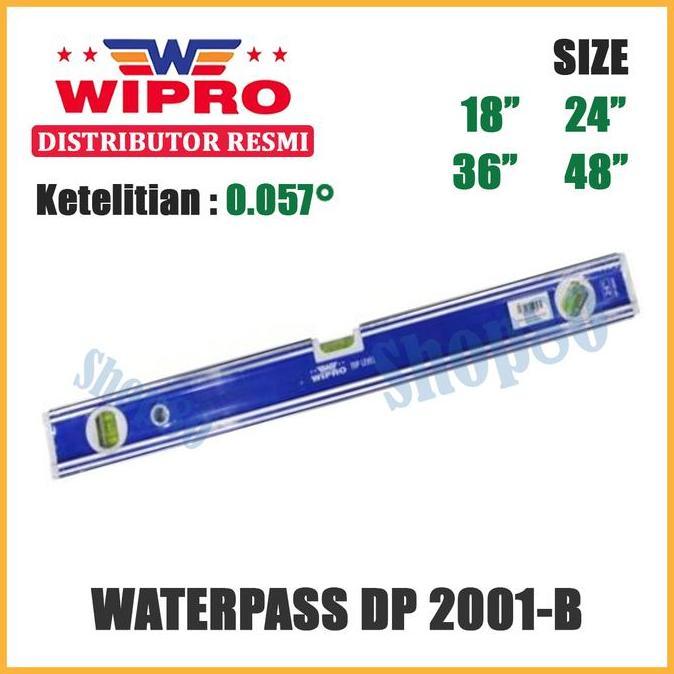 BEBAS ONGKIR - Wipro Waterpass DP-2001B Waterpas Water Pass Panjang 18" 24" 36" 48" 18 24 36 48 inch