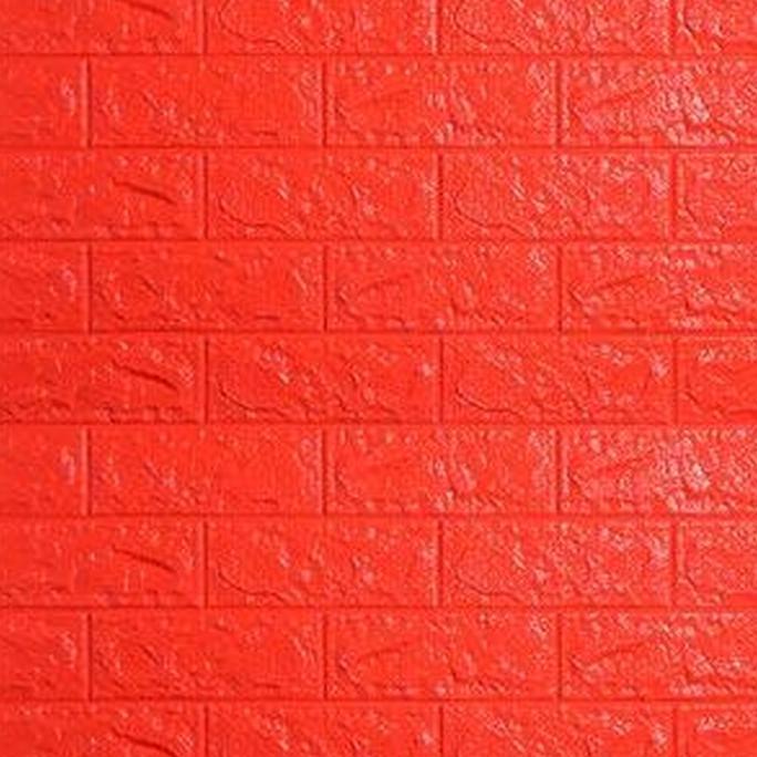 Parede - Wallpaper 3D Zt0112 Brick Foam Red Wallpaper Dinding Batu Bata Merah