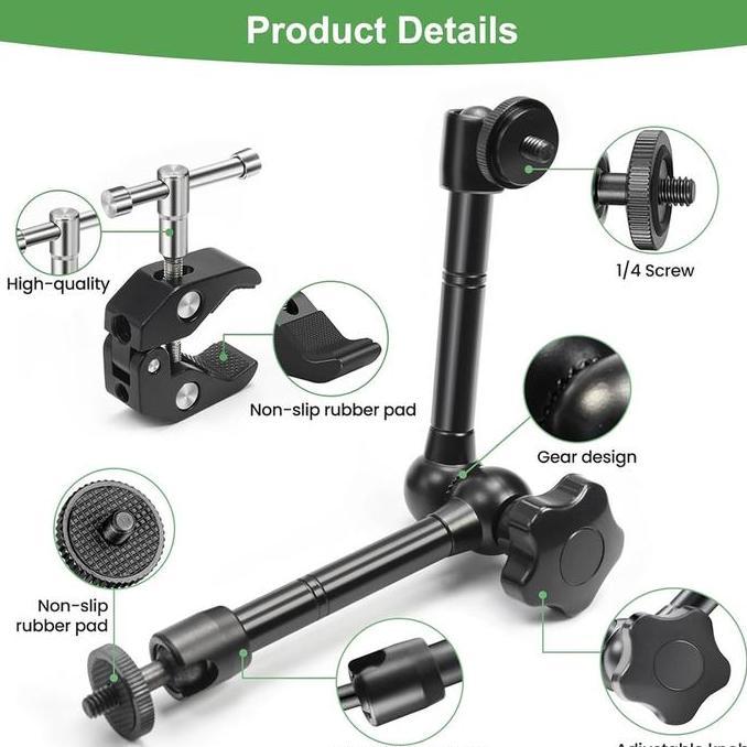 Magic Clamp / Magic Arm 11 Inch includ Super C-Clamp