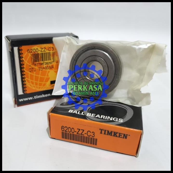 TERBARU BEARING 6200 ZZ / 6200ZZ / 6200 2Z C3 TUTUP BESI TIMKEN ASLI 