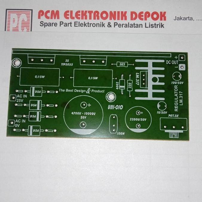 PCB REGULATOR LM-317 UNI-OIO UNI-010 PCMED