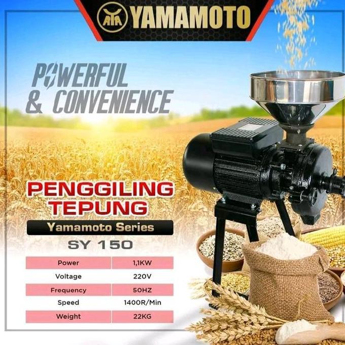 // SY150 MESIN GILING KOPI BERAS TEPUNG COFFEE GRINDER YAMAMOTO SY 150 //