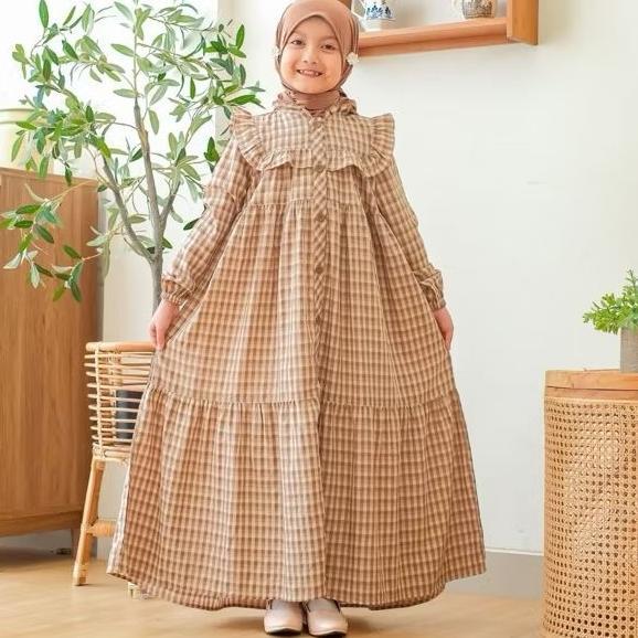 Super Umma.Daily | Hanna Longdress | Gamis Anak | Dress Anak Perempuan Usia 3-11 Tahun