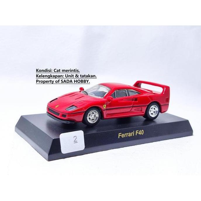 KYOSHO 1/64 FERRARI F40 RED FERRARI COLLECTION 1 UNIT & STANBASE ONLY SADHO