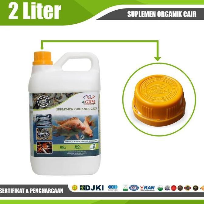 SUPLEMEN ORGANIK GDM UNTUK PERIKANAN 2 LITER