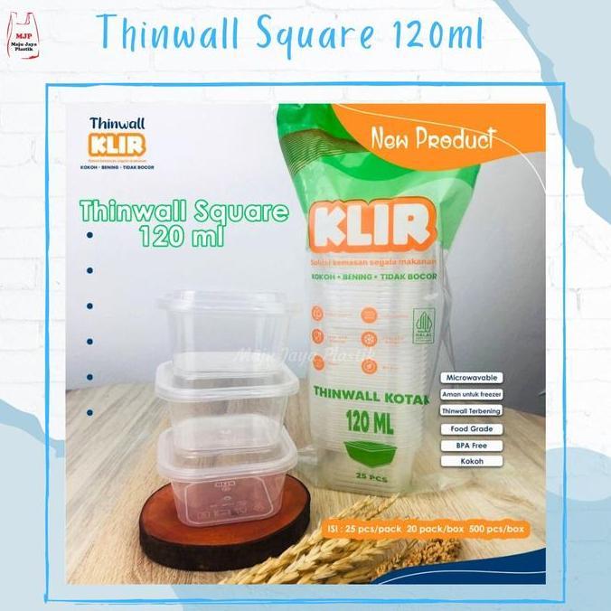 Thinwall 120 ML SQUARE MINI Cup Dessert